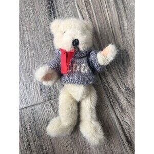 Boyds Bear Plush 9" Teddy B. Bear Collectors Edition with Bee Knitting Sweater